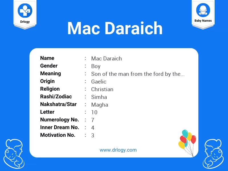 Mac Daraich Name Meaning
